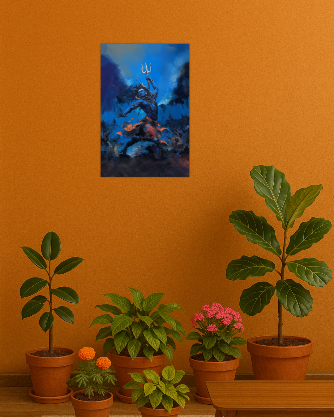 Shiva Tandav Poster – Nataraja Cosmic Dance Wall Art | 300 GSM Powerful Spiritual Print