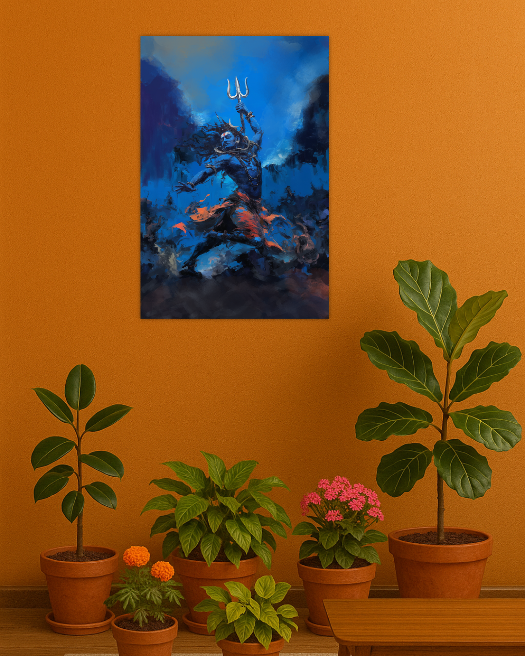 Shiva Tandav Poster – Nataraja Cosmic Dance Wall Art | 300 GSM Powerful Spiritual Print