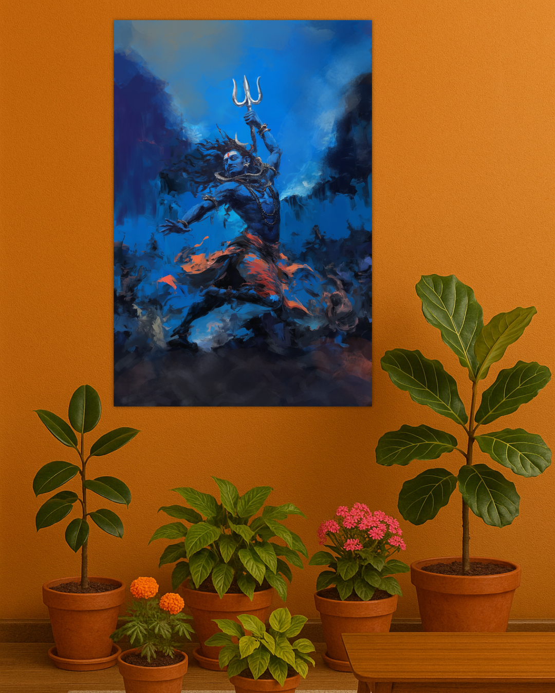 Shiva Tandav Poster – Nataraja Cosmic Dance Wall Art | 300 GSM Powerful Spiritual Print