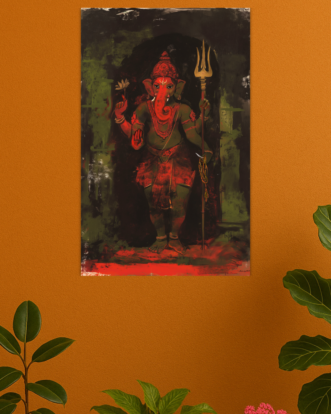 Lord Ganesha Poster – 300 GSM Spiritual Wall Art for Wisdom and Prosperity | Vastu Positive Decor