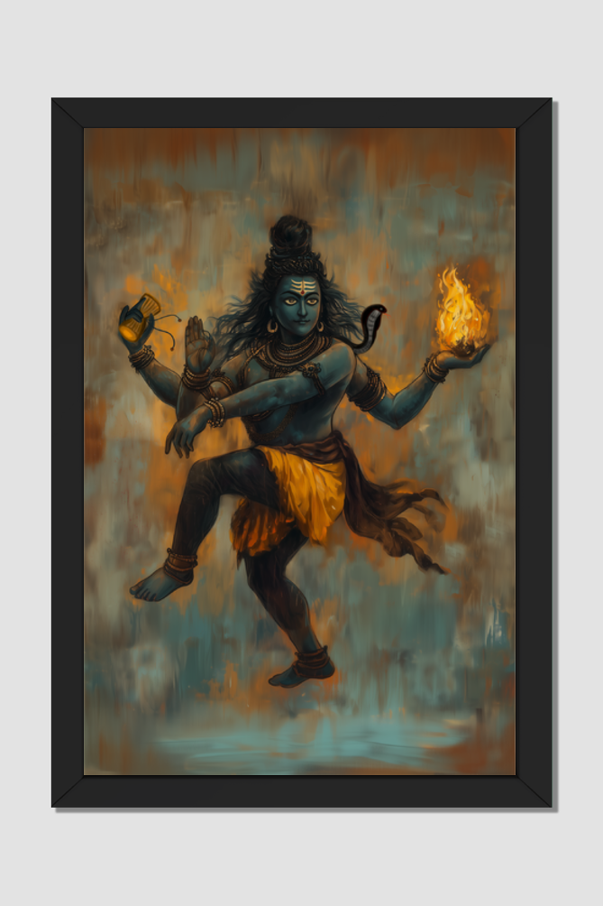 Nataraja Swamy – Shiva Tandav Photo Frame | Cosmic Dance of Lord Shiva