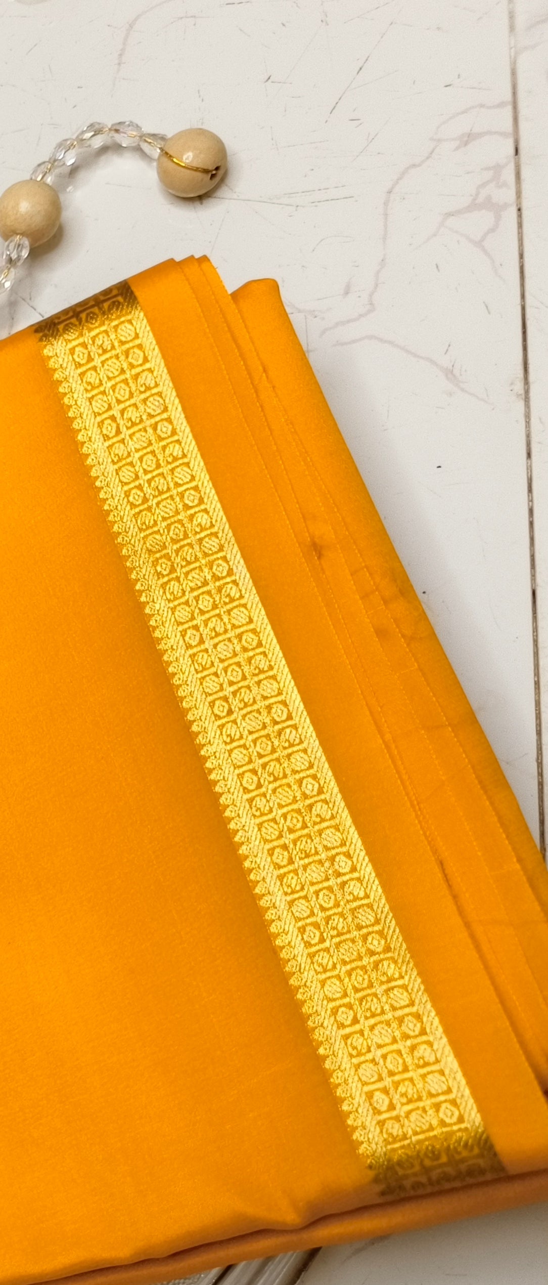 Vibrant Yellow Mysore Silk Saree – Pure Silk Saree for Weddings, Festive & Ethnic Wear