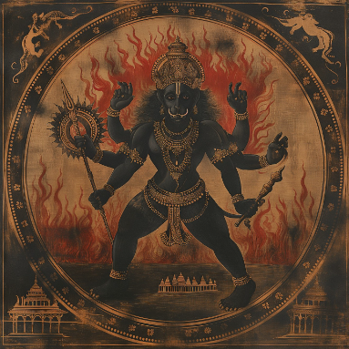Sacred Tantra: Tantric Hanuman - Digital Art (2048x2048 PNG)