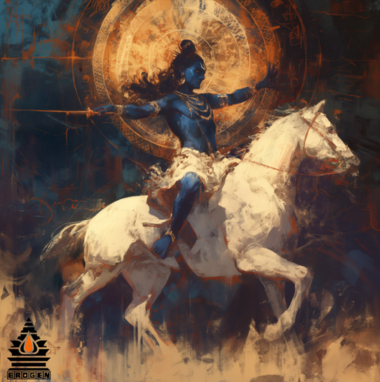 Divine Digital Art of Kalki Bhagawan - High-Resolution PNG File