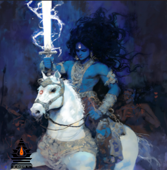 Divine Digital Art of Kalki Bhagawan - High-Resolution Download