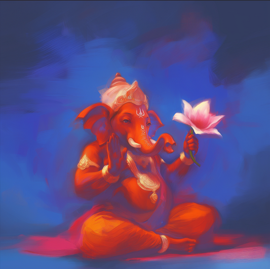 Digital Art of Lord Ganesha | High-Resolution Spiritual Artwork