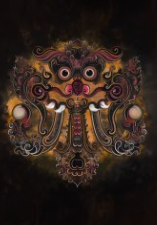 Kirtimukha HD Digital Art Download | Fierce Guardian Symbol of Protection and Auspiciousness