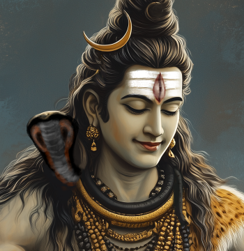 Shiva Ganesha Poster – 300 GSM Spiritual Wall Art for Strength and Wisdom | Vastu Positive Decor