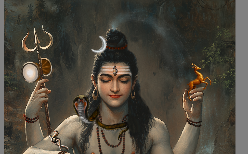 Lord Shiva Poster – 300 GSM, Mahadeva Art for Peace and Power | Vastu Positive Decor