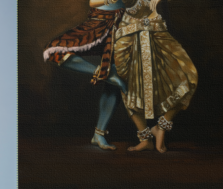 Shiva Parvathi Canvas Wall Art | Divine Couple | Vastu Positive Spiritual Gift | PolyCanvas Framed Décor