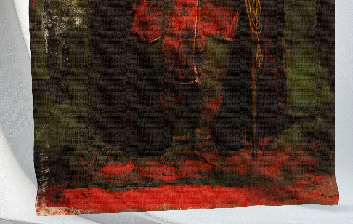 Lord Ganesha Canvas Print Roll (Unframed) – Ganapati Wall Art for Home Temple, Office & Auspicious Décor