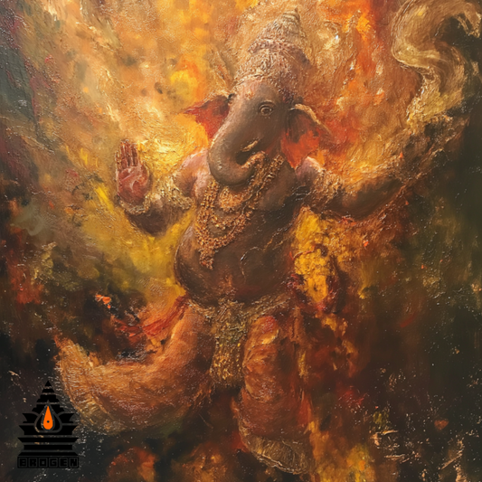 Divine Digital Art of Lord Ganesha - High-Resolution PNG Download