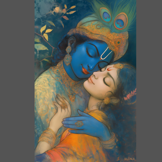Ethereal Digital Art of Radha and Krishna: The Symbol of Divine Love