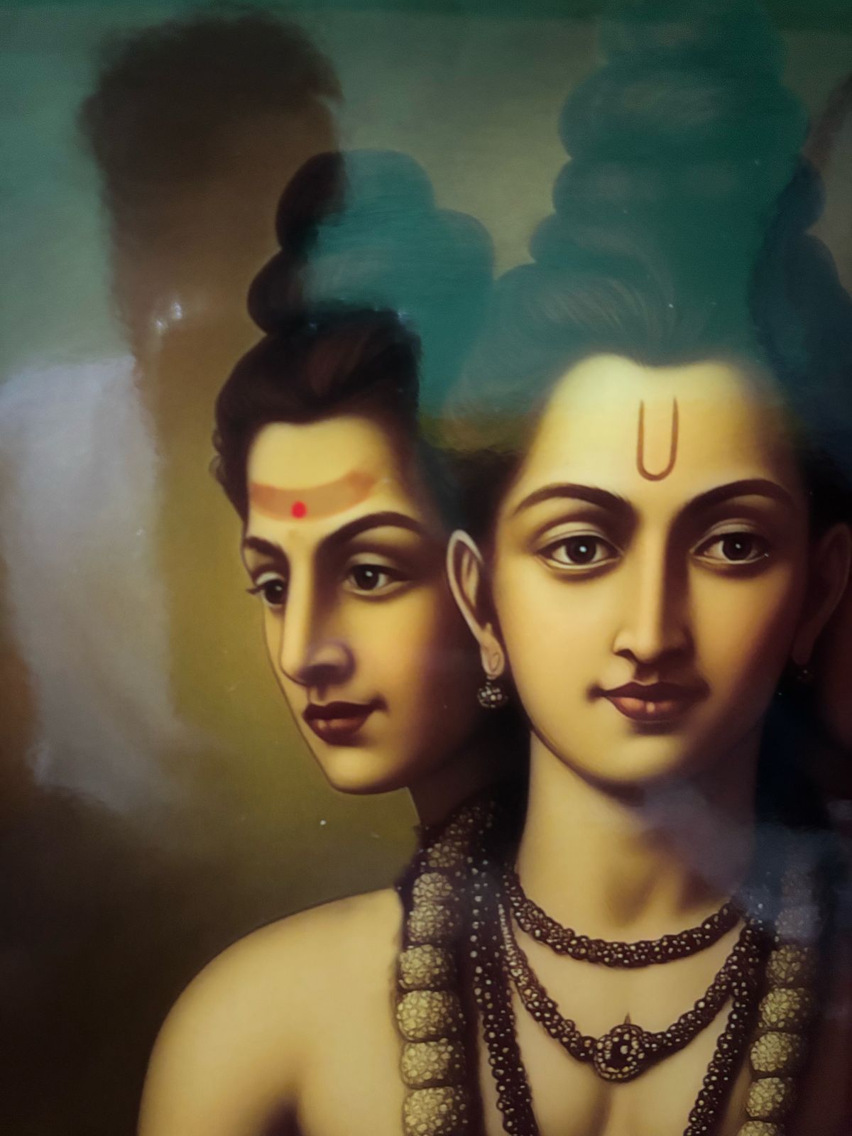 Dattatreya Swamy Photo Frame โ Divine Trinity Embodied | Spiritual Wall Decor
