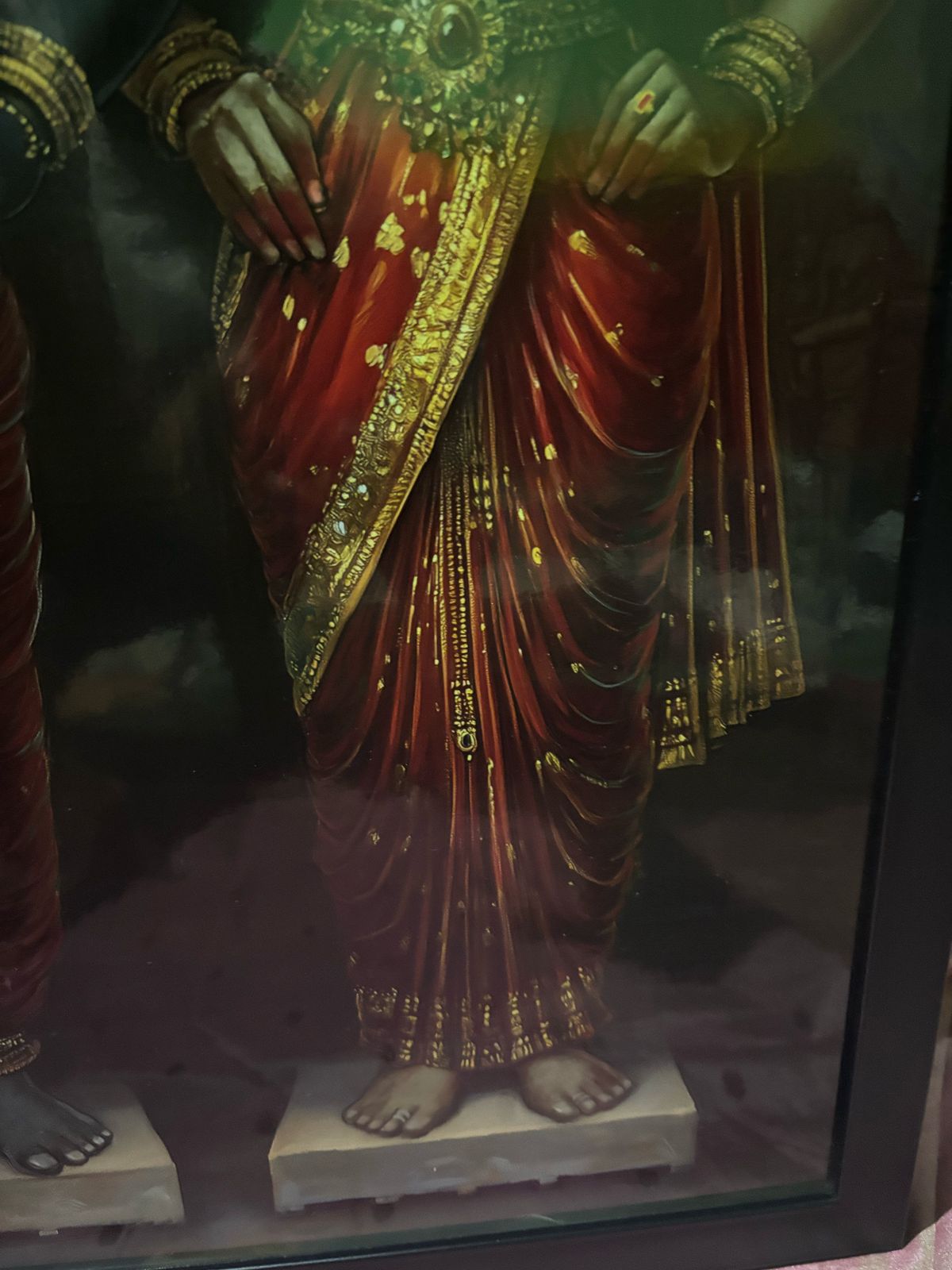 Panduranga Vitthala with Rukmini Devi Photo Frame β Divine Presence of Bhakti and Bliss | Laminated Glossy Art on 300 GSM Board