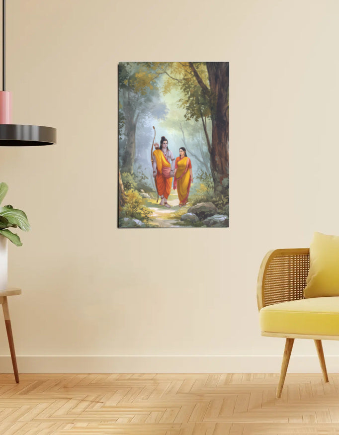 Sita Ram Poster – Lord Rama and Sita Wall poster | 300 GSM Print
