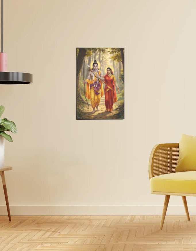 Sita Rama Poster – Divine Couple Wall Art | 300 GSM Print