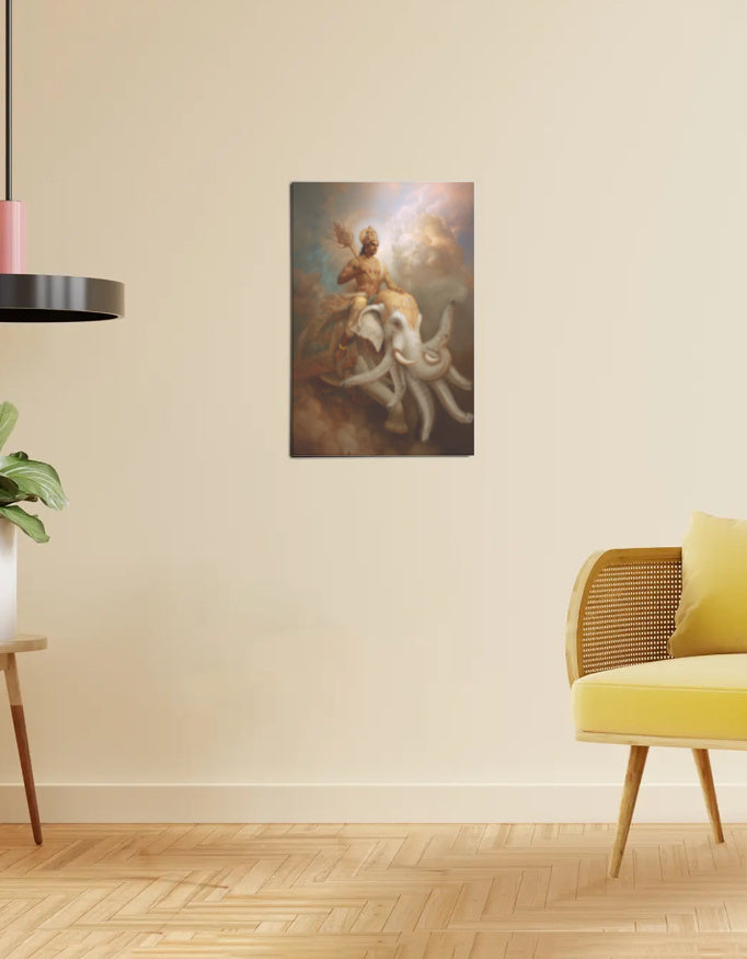 Indra Dev wall Poster – King of Devas & Svarga | 300 GSM print