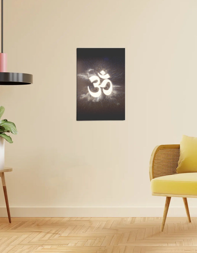 Om Poster – Sacred Symbol Wall Art | 300 GSM Spiritual Print for Meditation & Decor