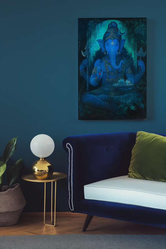 Lord Ganesha canvas wall art  – Auspicious Wall Art for Home, Office & Vastu Decor