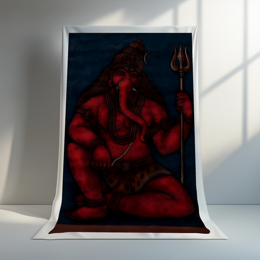 Vakratunda Ganesha Canvas Print Roll (24x36 Inch)