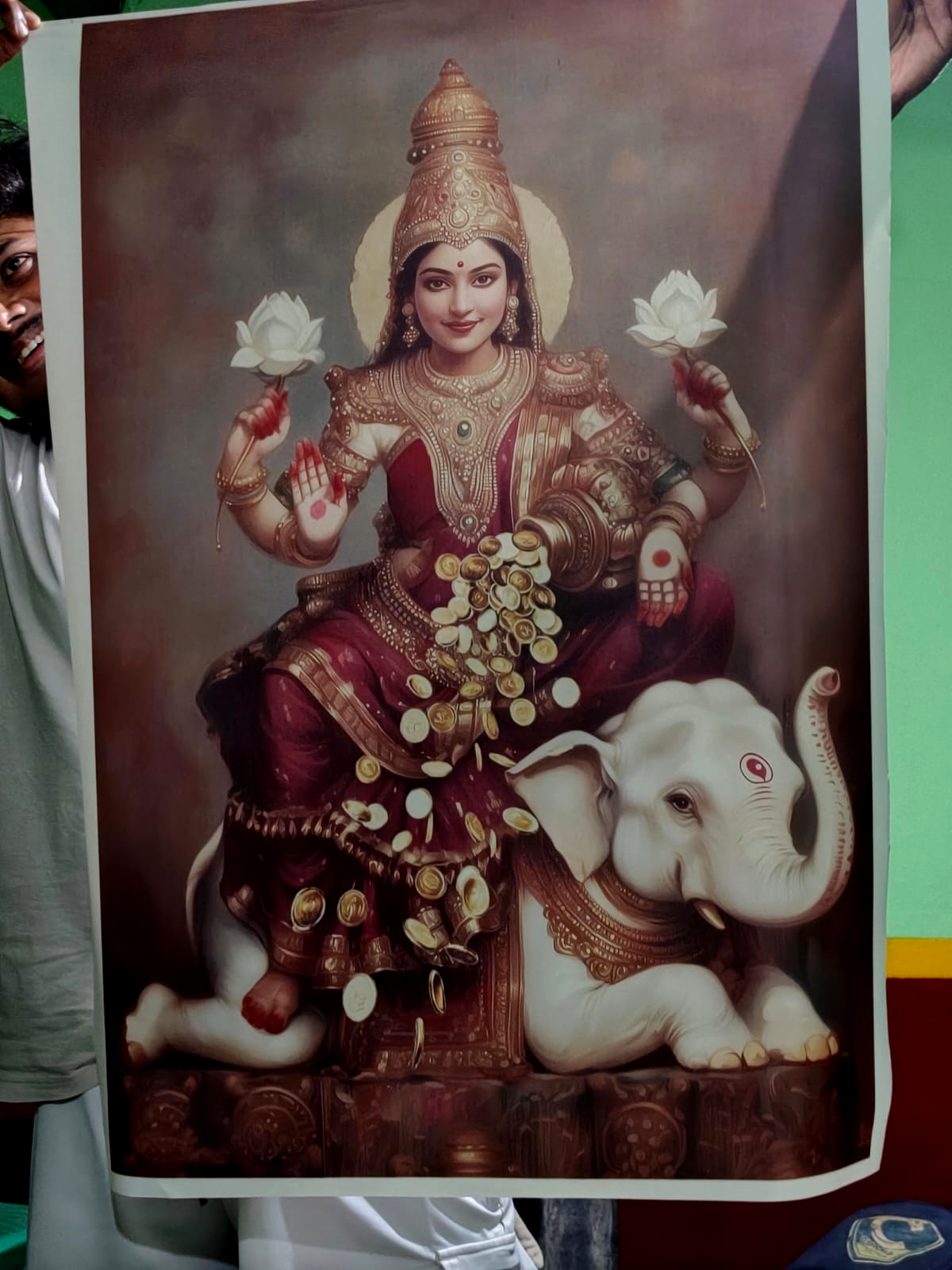 Devi Mahalakshmi – Canvas Print Roll (24x36 Inch)