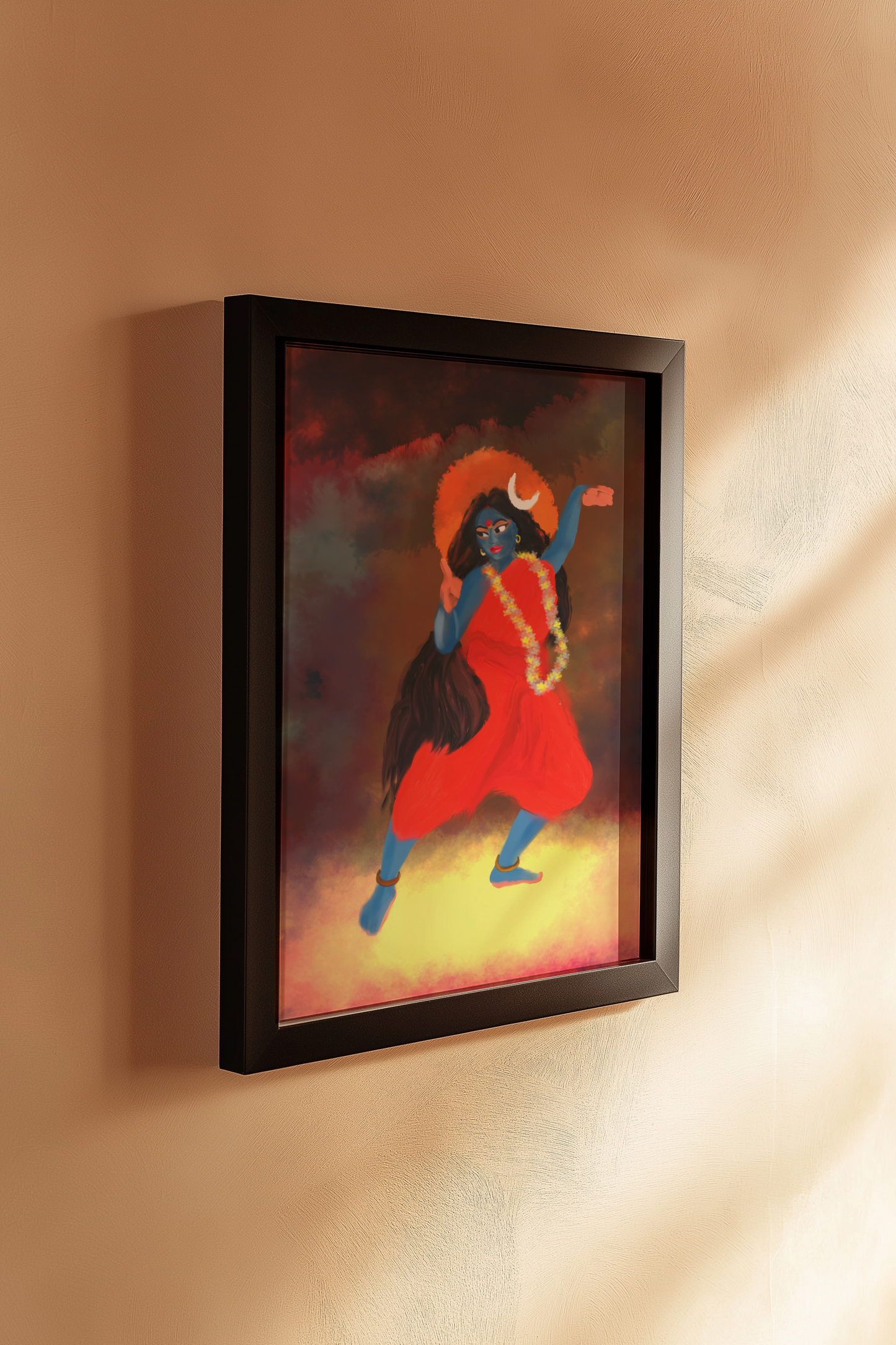 Maa Kali Photo Frame – Fierce Grace of the Divine Mother | Powerful Goddess Kali Wall Art