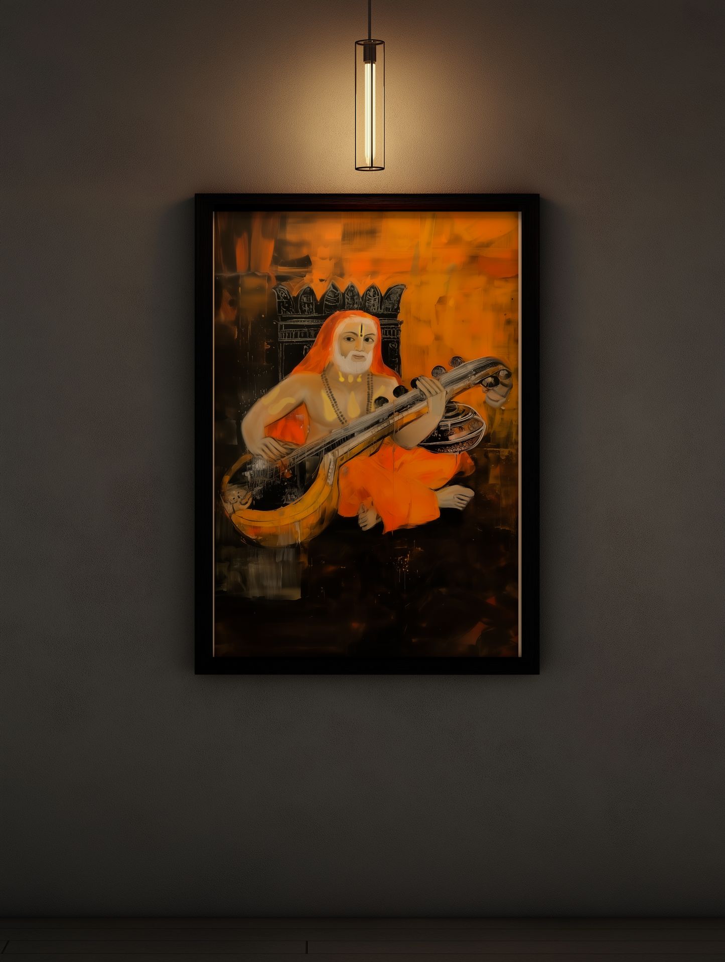 Sri Raghavendra Swamy Photo Frame – Divine Blessings of the Revered Guru | Spiritual Wall Decor for Pooja Room and Meditation Spaces