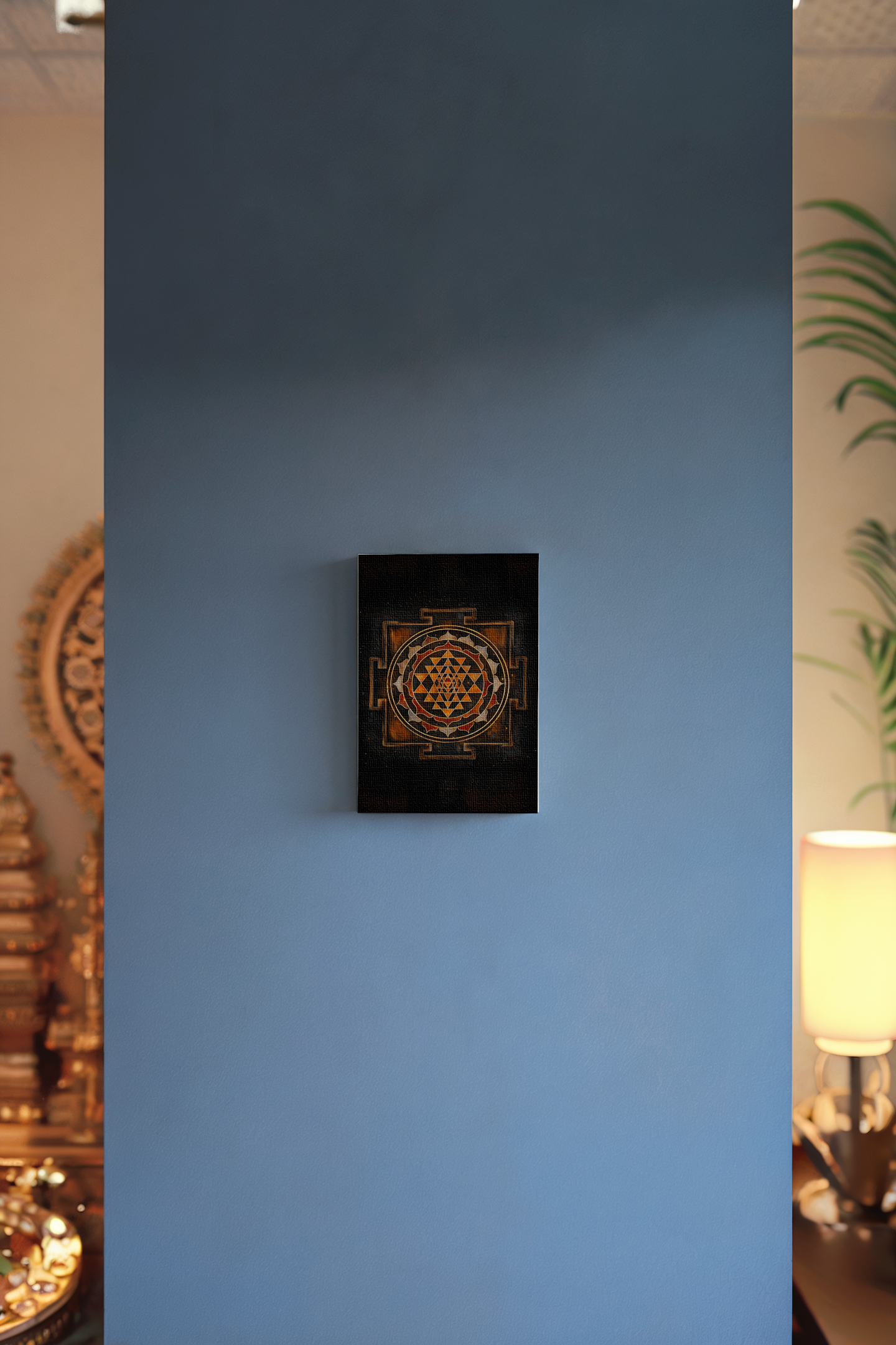 Shree Chakra Yantra Canvas Wall Art β Sacred Geometry for Prosperity, Peace & Positive Energy