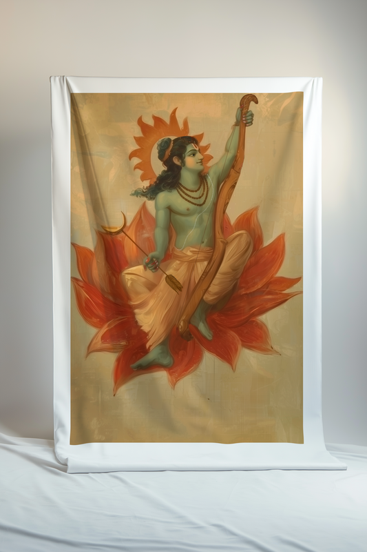 Shri Ram Canvas Print Roll – Spiritual Wall Art for Home, Pooja Room & Meditation Decor