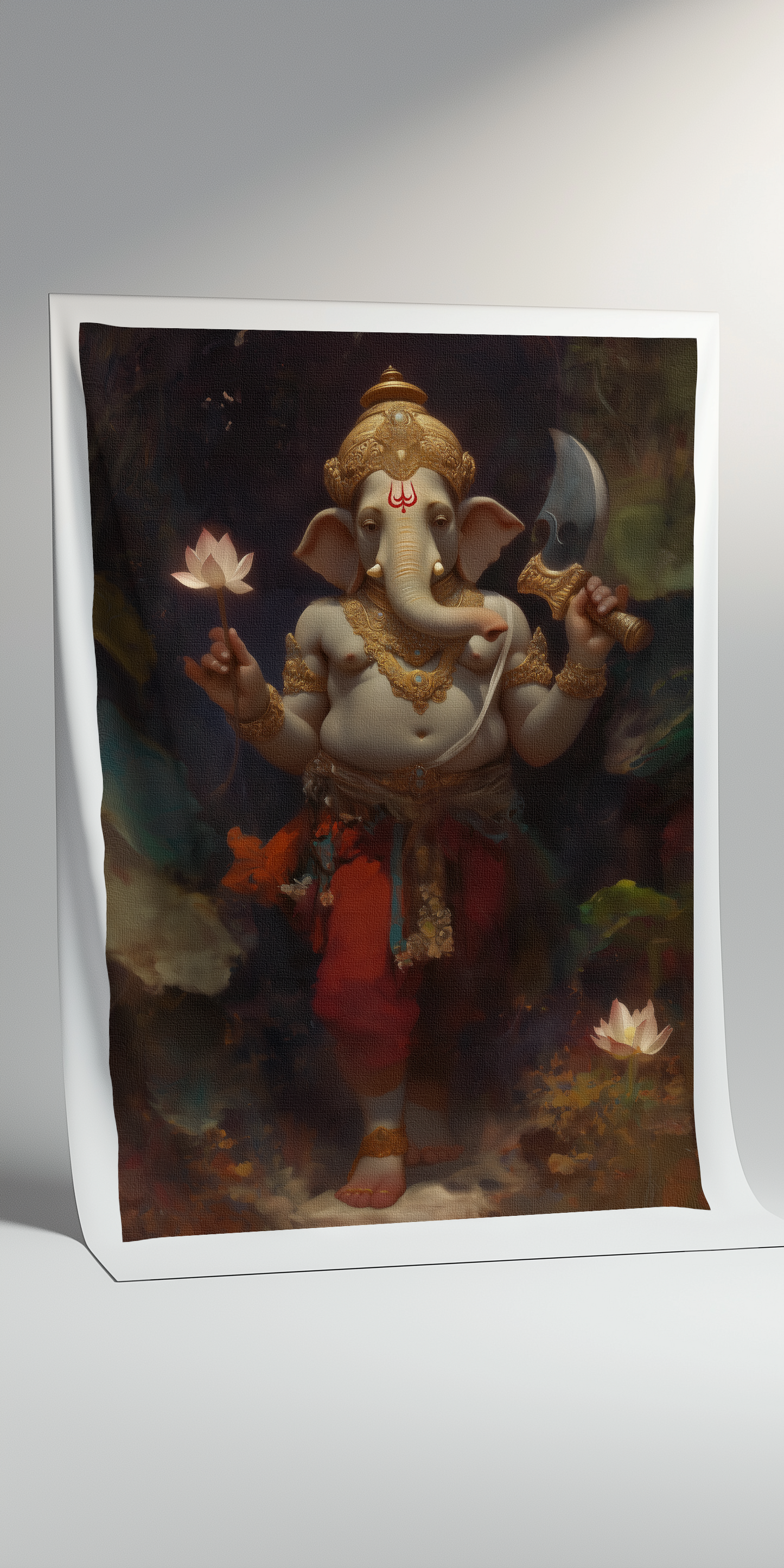 Vighnaharta Ganesh – Canvas Print Roll (24x36 Inch)