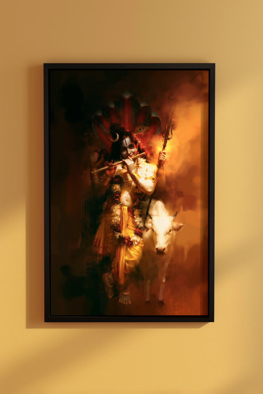 Shiva Keshava Photo Frame  | Sri Krishna as Lord Shiva