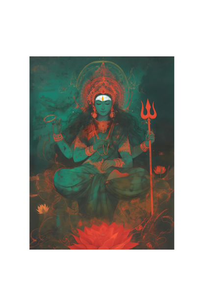 Shakti Photo Frame | Divine Feminine Power Artwork | Perfect Gift for Devotees | 300 GSM Glossy Finish