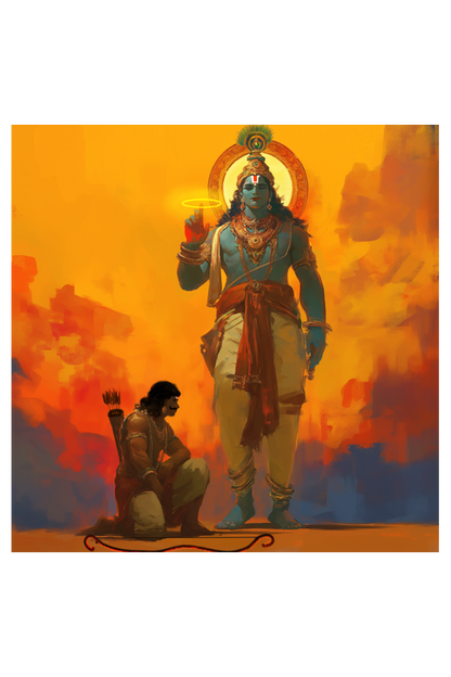 Krishna Arjuna Photo Frame | Divine Bhagavad Gita Wall Art | Perfect Gift for Devotees