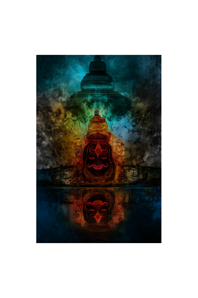 Mahakaleshwar Photo Frame | Divine Shiva Wall Art | Perfect Gift for Devotees | 16x24 Inch Frame