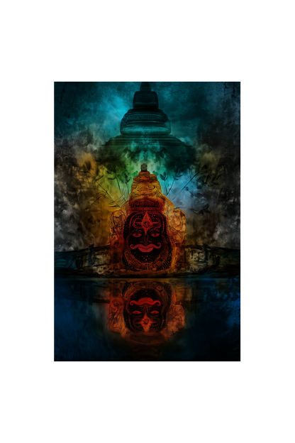 Mahakaleshwar Photo Frame | Divine Shiva Wall Art | Perfect Gift for Devotees | 16x24 Inch Frame
