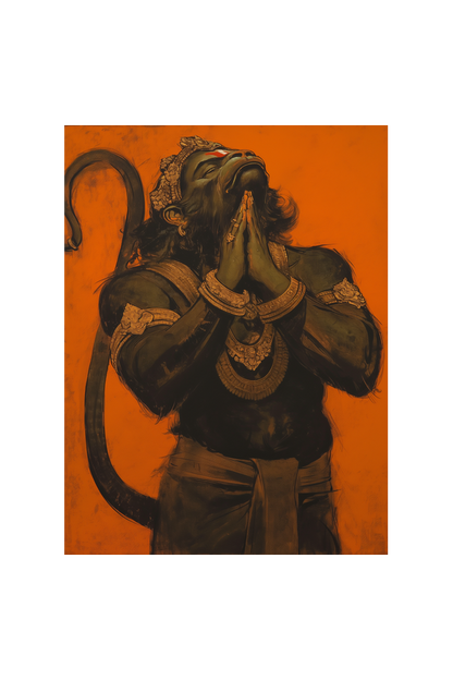 Hanuman Ji in Anjali Mudra | 18*24 Inch Photo Frame | Perfect Gift for Devotees