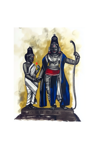 Sita Rama Photo Frame | Divine Wall Art for Pooja Rooms and Spiritual Home Decor