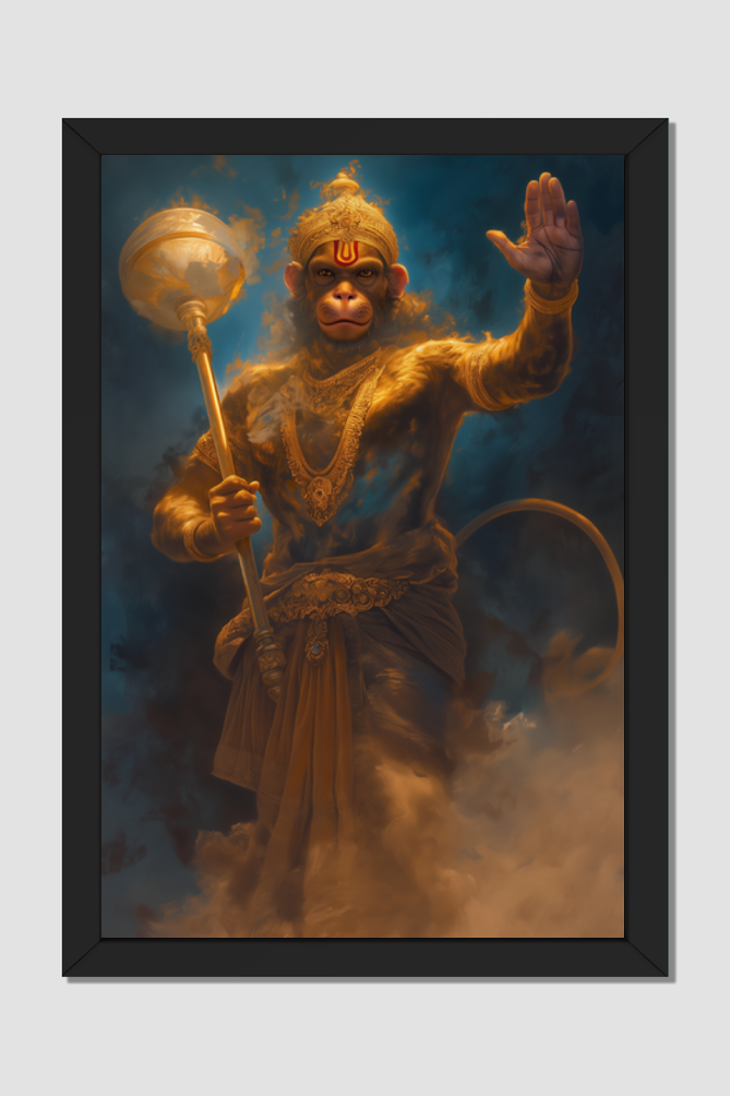 Lord Hanuman Photo Frame | Symbol of Strength, Devotion & Protection
