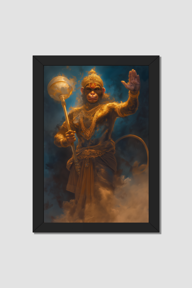 Lord Hanuman Photo Frame | Symbol of Strength, Devotion & Protection