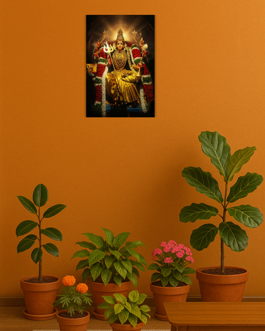 Maha Kanaka Durga Devi Poster – 300 GSM poster | Vastu Positive Decor| Spiritual gift