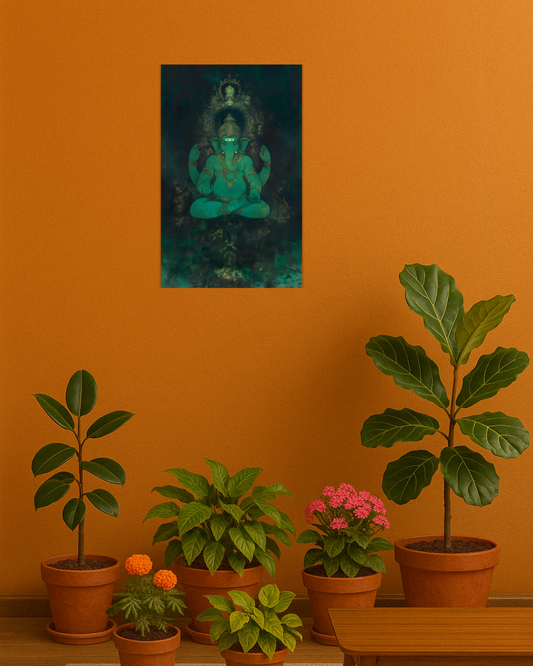 Lord Ganesha Poster – Remover of Obstacles Wall Art | 300 GSM Print