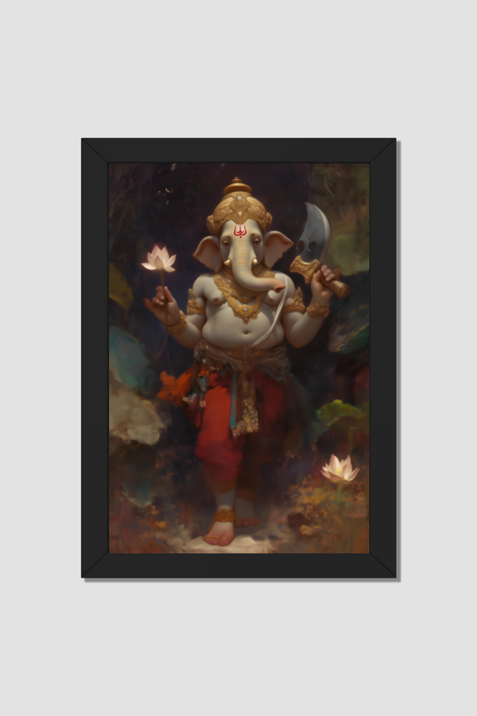 Vighnaharta Ganesh Photo Frame | Remover of Obstacles & Harbinger of Prosperity