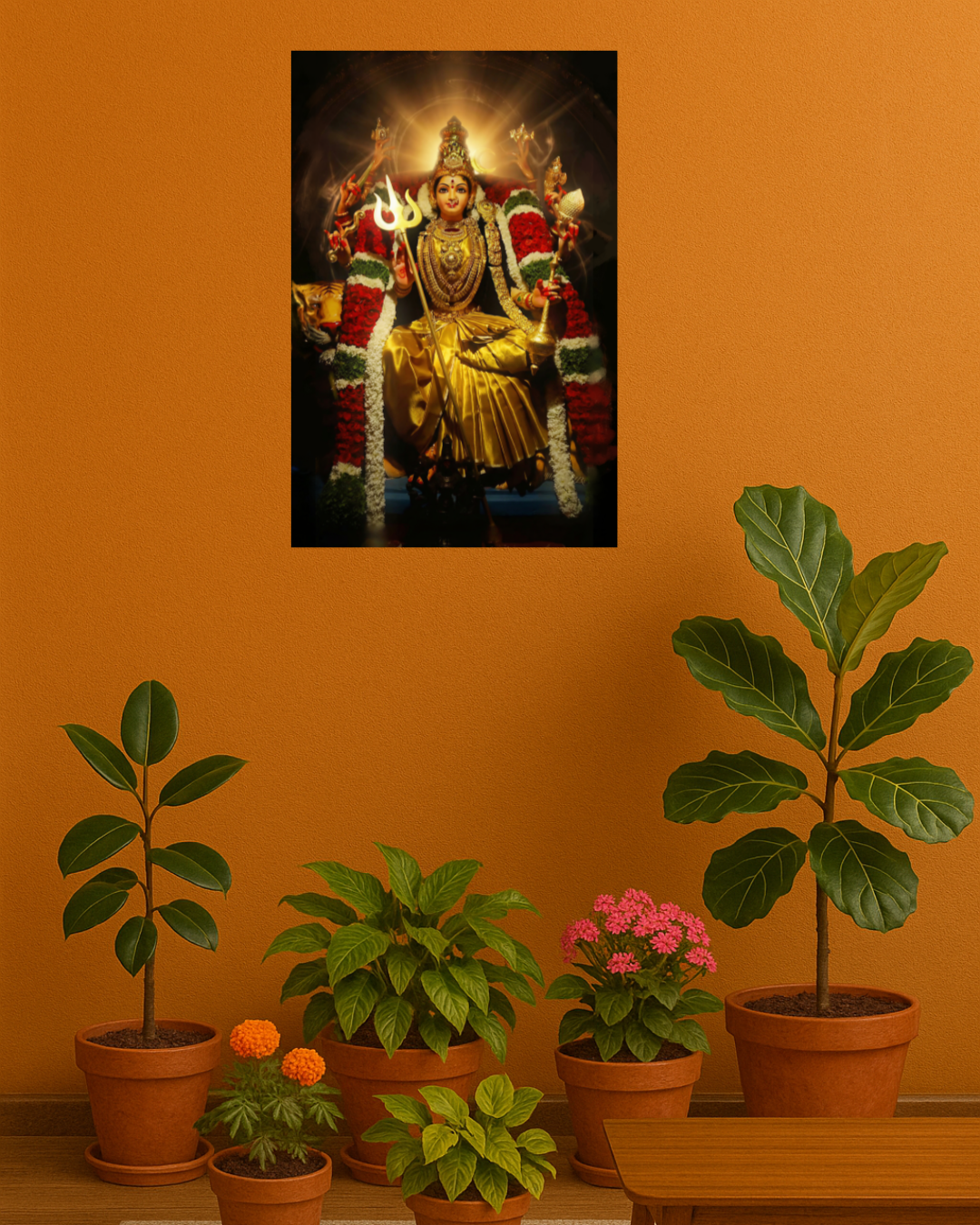 Maha Kanaka Durga Devi Poster – 300 GSM poster | Vastu Positive Decor| Spiritual gift