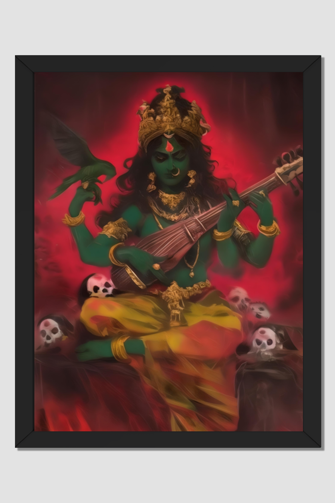 Shyamala Devi Photo Frame | Divine Grace of the Goddess | Perfect Gift for Devotees | 300 GSM Glossy Finish