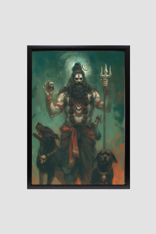 Kalabhairava Photo Frame | Kalabhairava Photo Frame Online | Perfect Gift for Kalabhairava Devotees | 300 GSM Glossy Finish