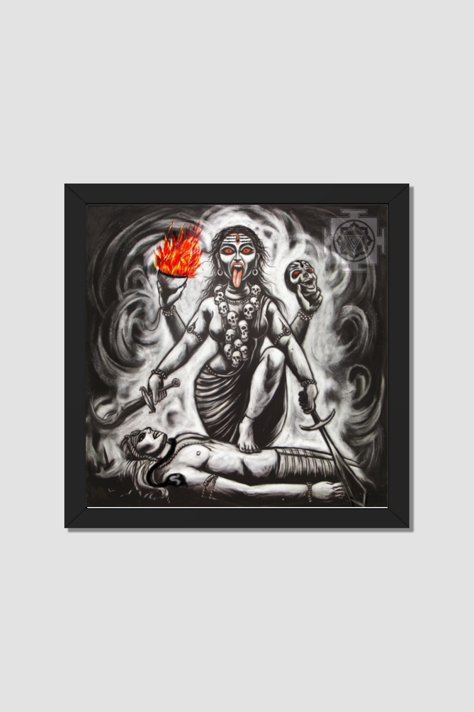 Maa Kali Photo Frame | Divine Wall Art of Goddess Kali | Perfect Gift for Devotees