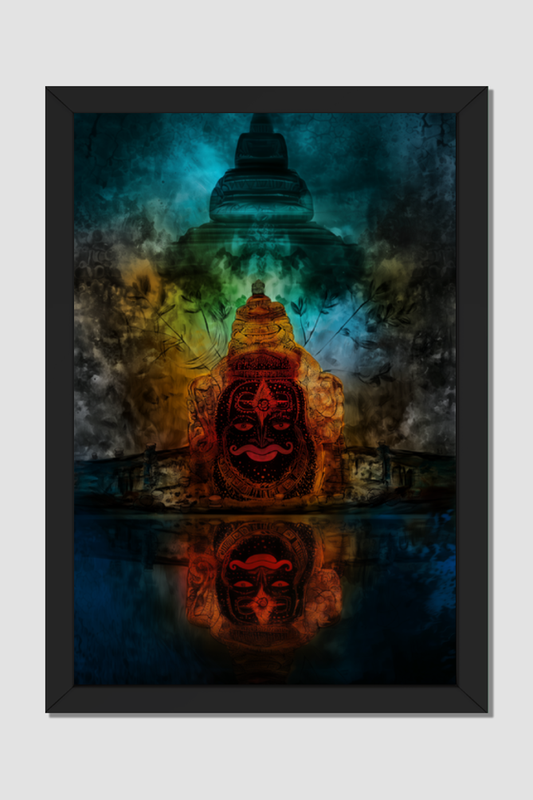 Mahakaleshwar Photo Frame | Divine Shiva Wall Art | Perfect Gift for Devotees | 16x24 Inch Frame