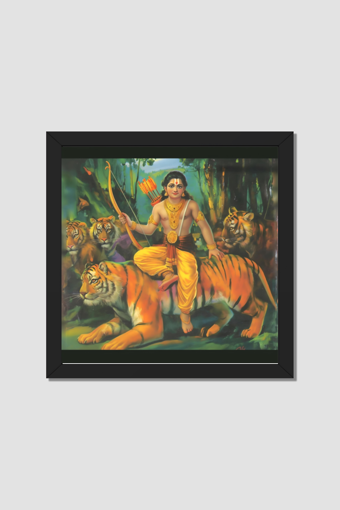 Ayyappan Photo Frame | Lord Ayyappa Swamy Photo for Pooja Room | Perfect Gift for Devotees