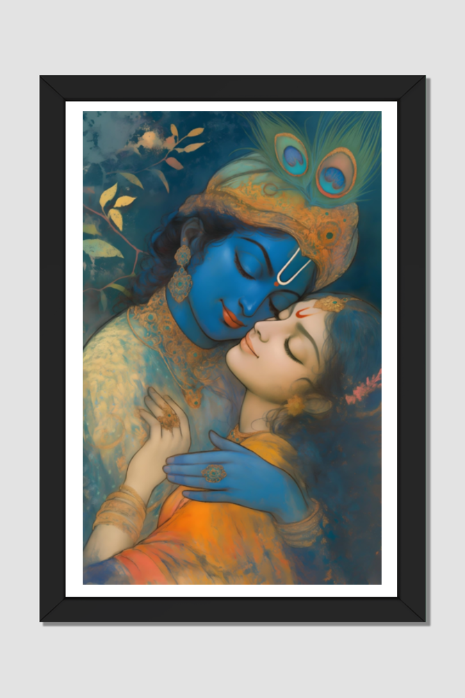 Radha Krishna Marriage Gift Photo Frame | Perfect Wedding Gift for Couples | 300 GSM Glossy Finish